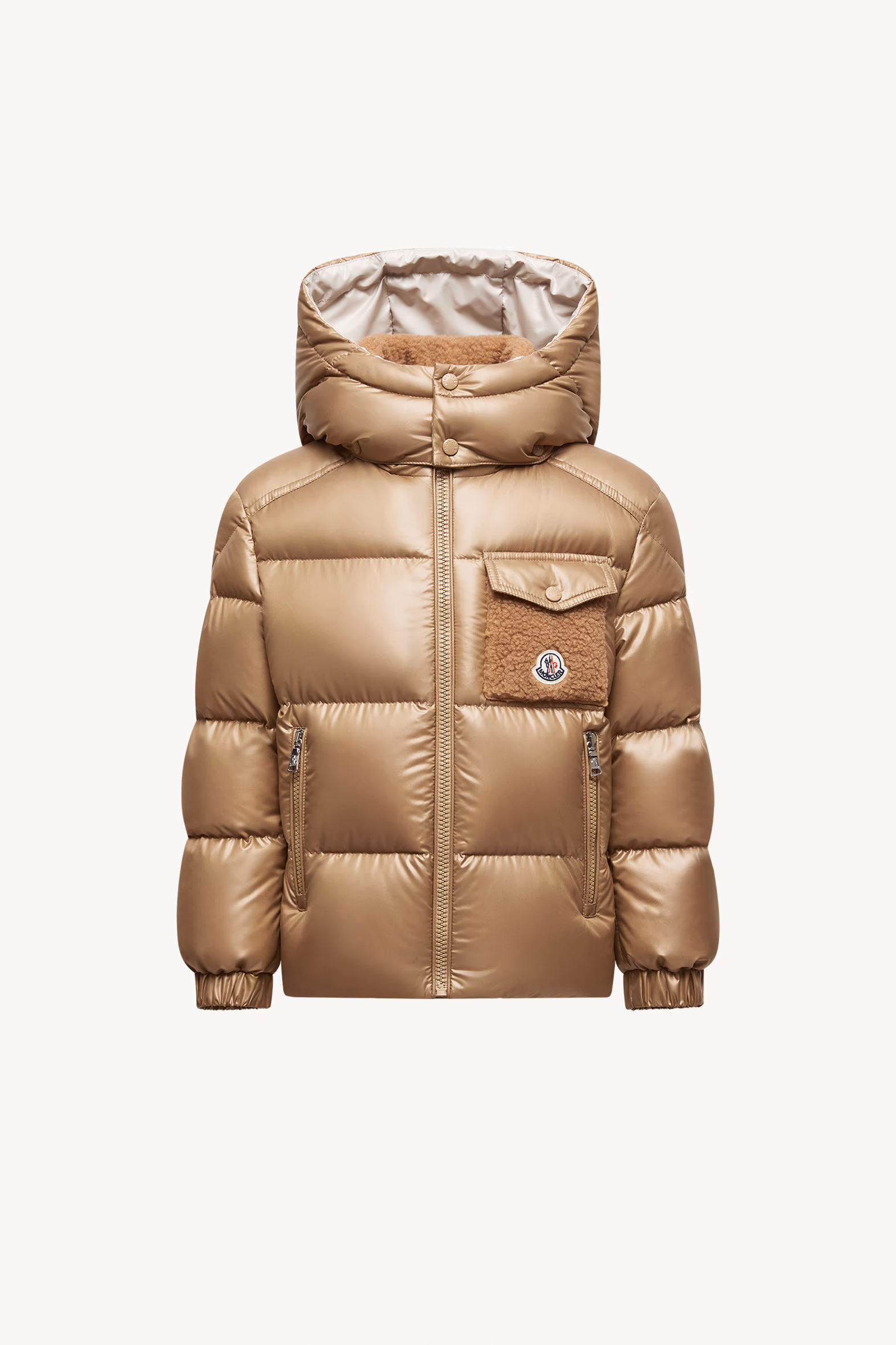 Doudoune à capuche Yule Garçon Beige Moncler 0